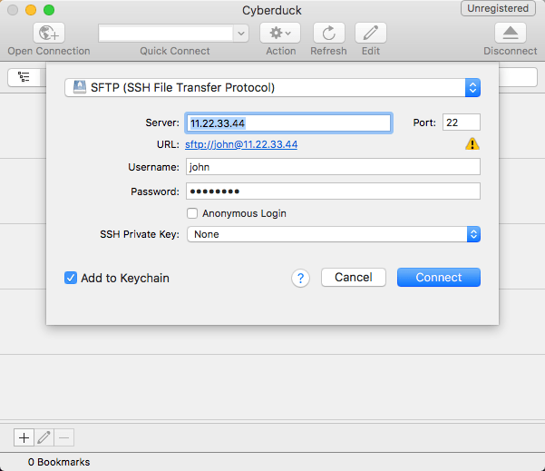 winscp or sftp for mac